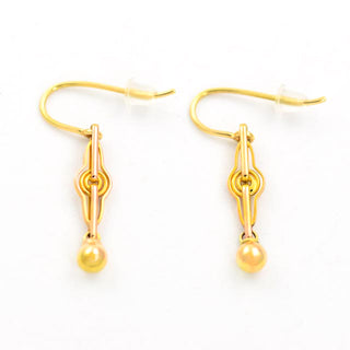 Ohrhänger aus 750 Gelbgold, nachhaltiger second hand Schmuck perfekt aufgearbeitet