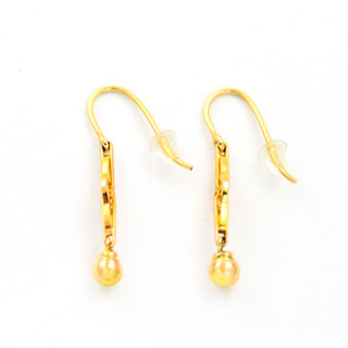 Ohrhänger aus 750 Gelbgold, nachhaltiger second hand Schmuck perfekt aufgearbeitet