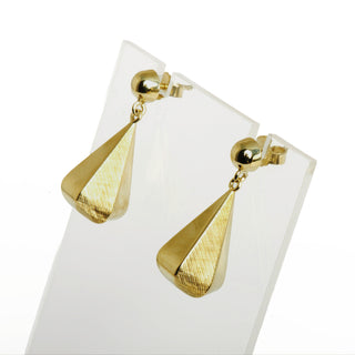 Ohrhänger aus 585 Gelbgold, nachhaltiger second hand Schmuck perfekt aufgearbeitet