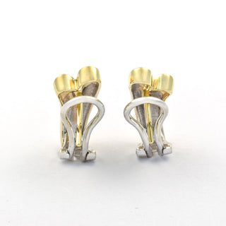 Brillantohrstecker aus 585 Gelb- und Weißgold, nachhaltiger second hand Schmuck perfekt aufgearbeitet