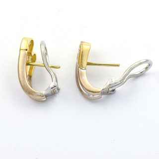 Brillantohrstecker aus 585 Gelb- und Weißgold, nachhaltiger second hand Schmuck perfekt aufgearbeitet