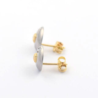 Oeding-Erdel Brillantohrstecker aus 950 Gelbgold/Platin, nachhaltiger second hand Schmuck perfekt aufgearbeitet