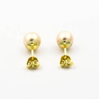 Perlohrstecker aus 585 Gelbgold, nachhaltiger second hand Schmuck perfekt aufgearbeitet