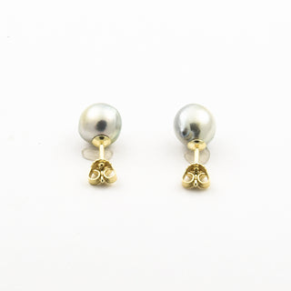 Perlohrstecker aus 585 Gelbgold, nachhaltiger second hand Schmuck perfekt aufgearbeitet