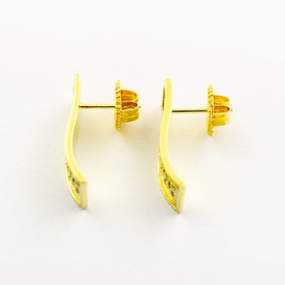 Ohrstecker aus 585 Gelbgold, nachhaltiger second hand Schmuck perfekt aufgearbeitet