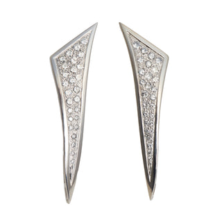 Brillantohrstecker aus 585 Weißgold, nachhaltiger second hand Schmuck perfekt aufgearbeitet