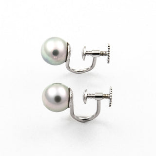 Perlohrschmuck aus 585 Weißgold, nachhaltiger second hand Schmuck perfekt aufgearbeitet