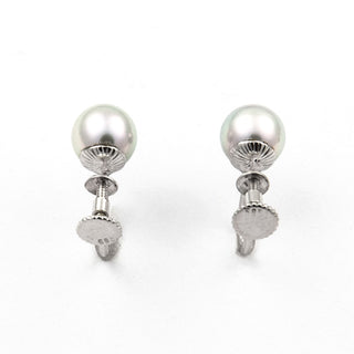 Perlohrschmuck aus 585 Weißgold, nachhaltiger second hand Schmuck perfekt aufgearbeitet