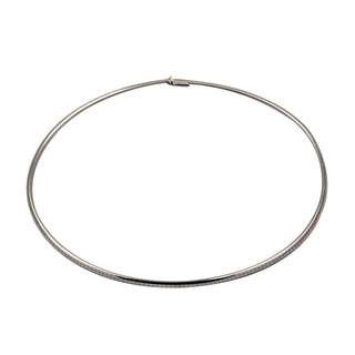 Omegareif aus 585 Weißgold, 47cm, nachhaltiger second hand Schmuck perfekt aufgearbeitet