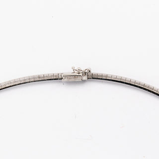 Omegareif aus 585 Weißgold, 47cm, nachhaltiger second hand Schmuck perfekt aufgearbeitet