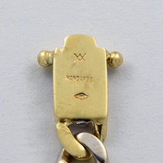 Brillantarmband aus 585 Gelb- und Weißgold, nachhaltiger second hand Schmuck perfekt aufgearbeitet