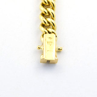 Panzerarmband aus 585 Gelbgold, nachhaltiger second hand Schmuck perfekt aufgearbeitet