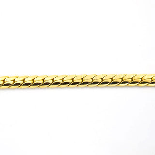 Navettepanzerarmband aus 585 Gelbgold, nachhaltiger second hand Schmuck perfekt aufgearbeitet