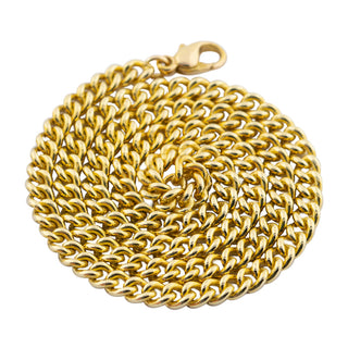 Panzerkette aus 585 Gelbgold, nachhaltiger second hand Schmuck perfekt aufgearbeitet