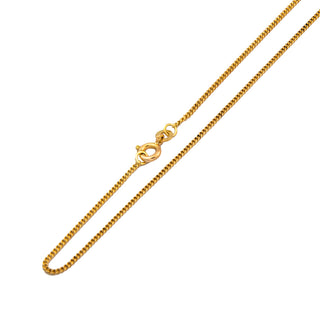 Panzerkette aus 750 Gelbgold, 57cm, nachhaltiger second hand Schmuck perfekt aufgearbeitet