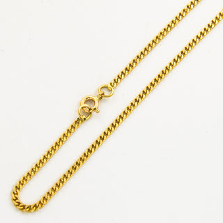 Panzerkette aus 750 Gelbgold, nachhaltiger second hand Schmuck perfekt aufgearbeitet