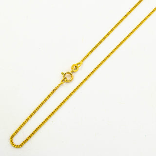 Panzerkette aus 750 Gelbgold, nachhaltiger second hand Schmuck perfekt aufgearbeitet