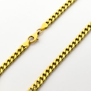 Panzerkette aus 750 Gelbgold, nachhaltiger second hand Schmuck perfekt aufgearbeitet