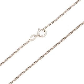 Panzerkette aus 585 Weißgold, nachhaltiger second hand Schmuck perfekt aufgearbeitet