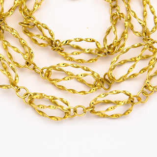 Phantasiekette aus 585 Gelbgold, nachhaltiger second hand Schmuck perfekt aufgearbeitet