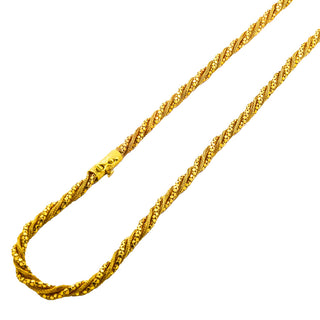 Phantasiekette aus 750 Gelbgold, nachhaltiger second hand Schmuck perfekt aufgearbeitet