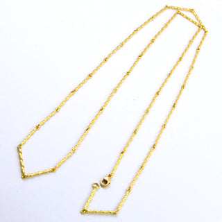 Phantasiekette aus 750 Gelbgold, nachhaltiger second hand Schmuck perfekt aufgearbeitet