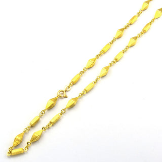 Phantasiekette aus 585 Gelbgold, nachhaltiger second hand Schmuck perfekt aufgearbeitet