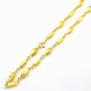 Phantasiekette aus 585 Gelbgold, nachhaltiger second hand Schmuck perfekt aufgearbeitet