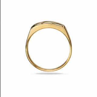 Brillantring aus 585 Gelb- und Weißgold, nachhaltiger second hand Schmuck perfekt aufgearbeitet