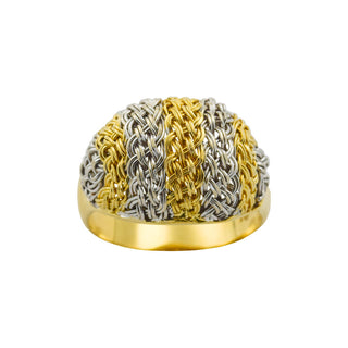 Richarz Ring aus 750 Gelb- und Weißgold, nachhaltiger second hand Schmuck perfekt aufgearbeitet