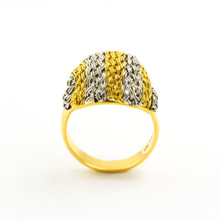 Richarz Ring aus 750 Gelb- und Weißgold, nachhaltiger second hand Schmuck perfekt aufgearbeitet