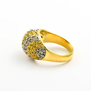 Richarz Ring aus 750 Gelb- und Weißgold, nachhaltiger second hand Schmuck perfekt aufgearbeitet