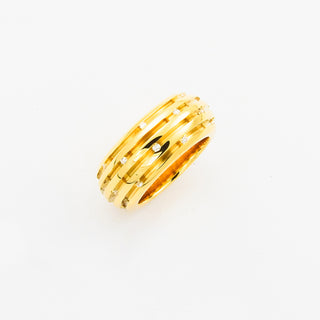 Ring aus 750 Gelbgold mit Brillant, nachhaltiger second hand Schmuck perfekt aufgearbeitet