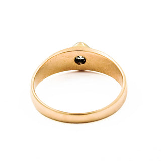 Brillantring aus 585 Gelbgold, nachhaltiger second hand Schmuck perfekt aufgearbeitet