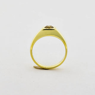 Brillantring aus 585 Gelbgold, nachhaltiger second hand Schmuck perfekt aufgearbeitet