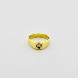 Brillantring aus 585 Gelbgold, nachhaltiger second hand Schmuck perfekt aufgearbeitet