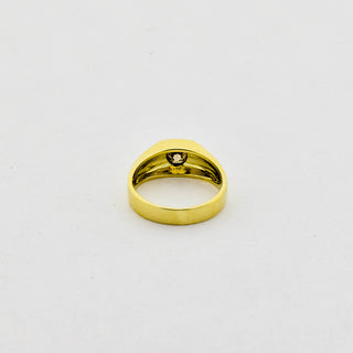 Brillantring aus 585 Gelbgold, nachhaltiger second hand Schmuck perfekt aufgearbeitet