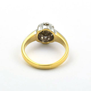 Brillantring aus 585 Gelbgold, nachhaltiger second hand Schmuck perfekt aufgearbeitet