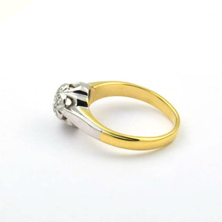 Brillantring aus 585 Gelbgold, nachhaltiger second hand Schmuck perfekt aufgearbeitet