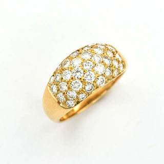 Brillantring aus 750 Gelbgold, nachhaltiger second hand Schmuck perfekt aufgearbeitet