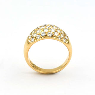 Brillantring aus 750 Gelbgold, nachhaltiger second hand Schmuck perfekt aufgearbeitet