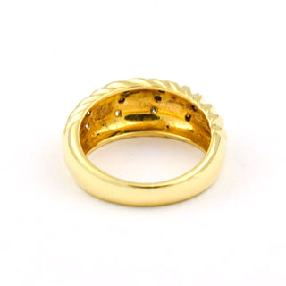 Brillantring aus 750 Gelbgold, nachhaltiger second hand Schmuck perfekt aufgearbeitet