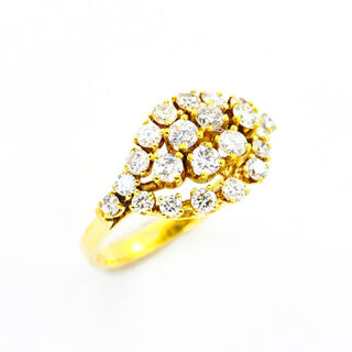 Brillantring aus 585 Gelbgold, nachhaltiger second hand Schmuck perfekt aufgearbeitet