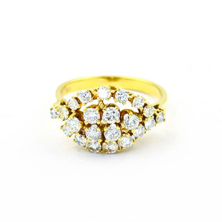 Brillantring aus 585 Gelbgold, nachhaltiger second hand Schmuck perfekt aufgearbeitet