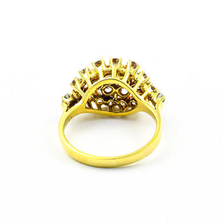 Brillantring aus 585 Gelbgold, nachhaltiger second hand Schmuck perfekt aufgearbeitet