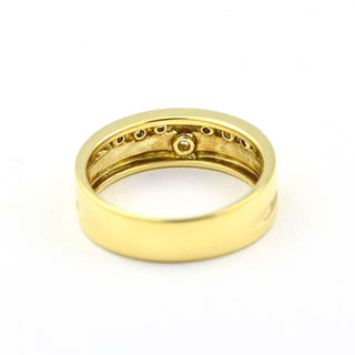 Brillantring aus 585 Gelbgold, nachhaltiger second hand Schmuck perfekt aufgearbeitet