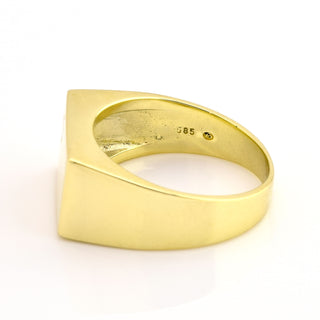 Brillantring aus 585 Gelbgold, nachhaltiger second hand Schmuck perfekt aufgearbeitet