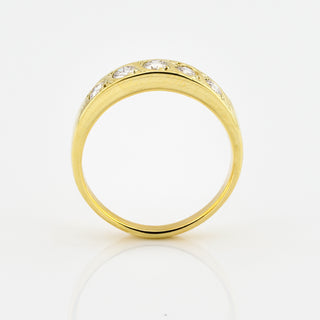 Brillantring aus 585 Gelbgold, nachhaltiger second hand Schmuck perfekt aufgearbeitet