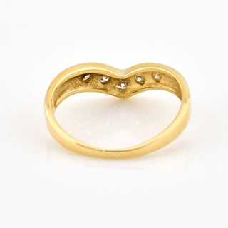 Brillantring aus 585 Gelbgold, nachhaltiger second hand Schmuck perfekt aufgearbeitet