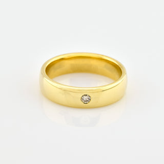 Brillantring aus 585 Gelbgold, nachhaltiger second hand Schmuck perfekt aufgearbeitet